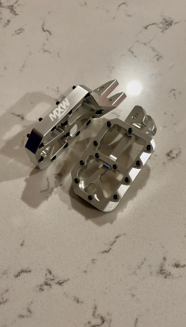 Silver Moto Pegs